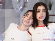 mystica_ and karina_amiri Two naked beautiful butts