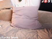 lucky_team girl jerked off and sucked in the night show